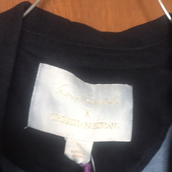 Christian Siriano x Gloria Vanderbilt Women's Storm Shield Demin Trench size 10 - Picture 7 of 7